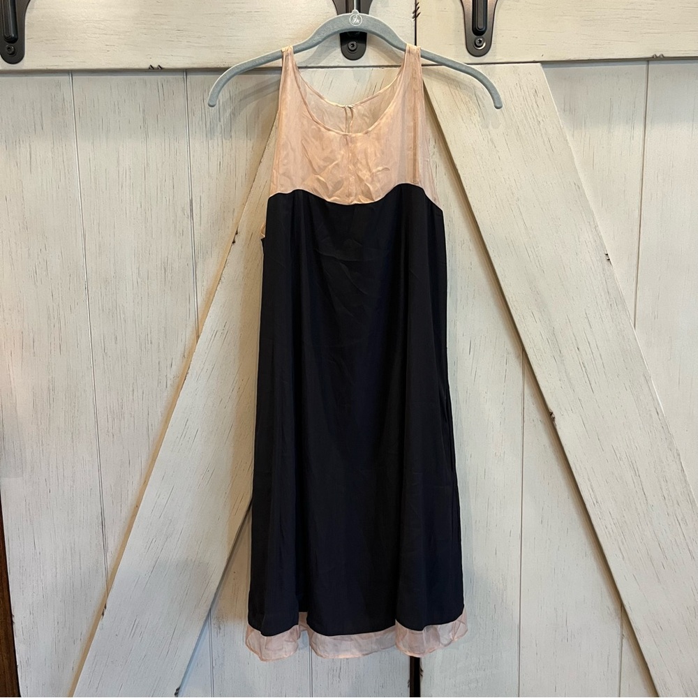 NWT Elizabeth And James Dress Size Medium, Color Black & Blush with Pockets